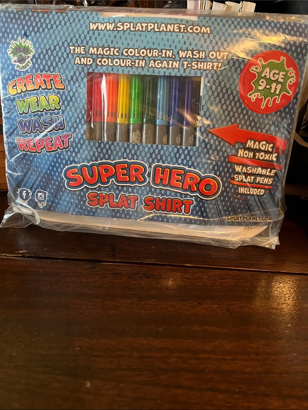 Super Hero Splat Shirt with Multi-Color Markers